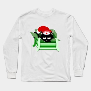 Naughty Cat Christmas Surprise Long Sleeve T-Shirt